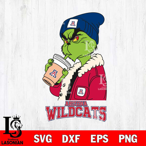 Arizona Wildcats Grinch Bougie Football Svg Eps Dxf Png File, Digital Download, Instant Download