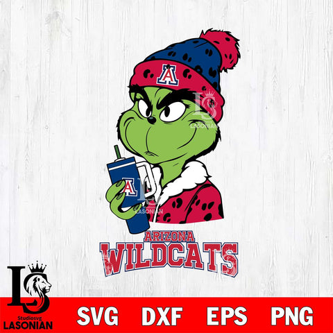 Arizona Wildcats Grinch Bougie Leopard Svg Eps Dxf Png File, Digital Download, Instant Download