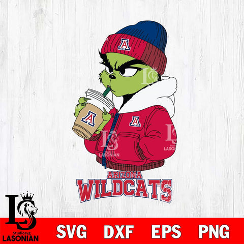 Arizona Wildcats Grinch Bougie Sport Svg Eps Dxf Png File, Digital Download, Instant Download