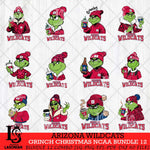 Arizona Wildcats Grinch Christmas NCAA Bundle 12 Svg Eps Dxf Png File,Cricut files, Digital Download, Instant Download