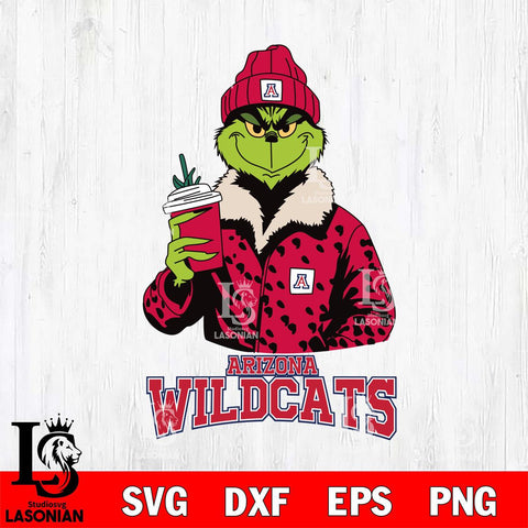 Arizona Wildcats Grinch Leopard Svg Eps Dxf Png File, Digital Download, Instant Download