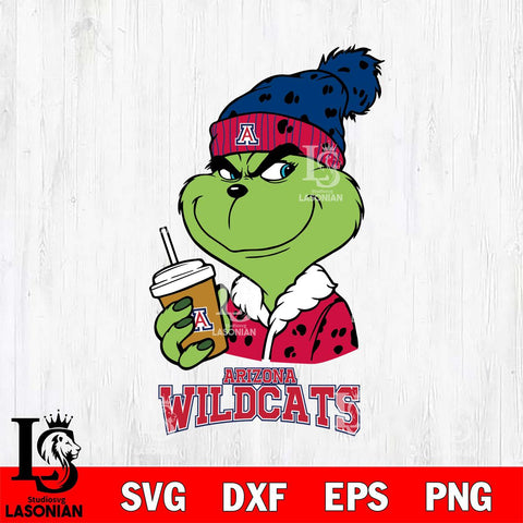 Arizona Wildcats Grinch hat Svg Eps Dxf Png File, Digital Download, Instant Download