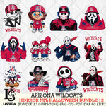 Arizona Wildcats Halloween Bundle 12 SVG Svg Eps Dxf Png File, NCAA bundle svg, Digital Download, Instant Download