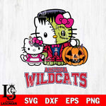 Arizona Wildcats Hello Kitty Horror 10 Svg Eps Dxf Png File, Digital Download