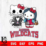 Arizona Wildcats Hello Kitty Horror 11 Svg Eps Dxf Png File, Digital Download