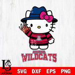 Arizona Wildcats Hello Kitty Horror 6 Svg Eps Dxf Png File, Digital Download