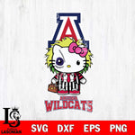 Arizona Wildcats Hello Kitty Horror 8 Svg Eps Dxf Png File, Digital Download