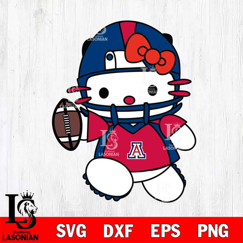 Arizona Wildcats Hello Kitty sport 11 Svg Eps Dxf Png File, NCAA svg, Digital Download, Instant Download