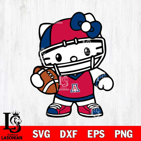 Arizona Wildcats Hello Kitty sport 2 Svg Eps Dxf Png File, NCAA svg, Digital Download, Instant Download