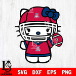 Arizona Wildcats Hello Kitty sport 6 Svg Eps Dxf Png File, NCAA svg, Digital Download, Instant Download