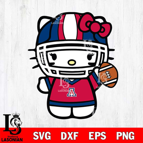 Arizona Wildcats Hello Kitty sport 9 Svg Eps Dxf Png File, NCAA svg, Digital Download, Instant Download