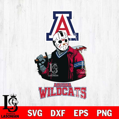 Arizona Wildcats Jason Voorhees 10 Svg Eps Dxf Png File, Digital Download