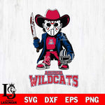 Arizona Wildcats Jason Voorhees 3 Svg Eps Dxf Png File, Digital Download