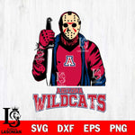 Arizona Wildcats Jason Voorhees 6 Svg Eps Dxf Png File, Digital Download