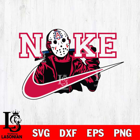 Arizona Wildcats Jason Voorhees Nike Svg Eps Dxf Png File, Digital Download, Instant Download