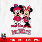 Arizona Wildcats Mickey Minnie Mouse Cute Football Svg Eps Dxf Png File, NCAA svg , File Cut , Digital Download , Instant Download, Cut Svg Files