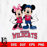 Arizona Wildcats Mickey Minnie Mouse Sport Svg Eps Dxf Png File, NCAA svg , File Cut , Digital Download , Instant Download, Cut Svg Files