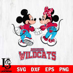 Arizona Wildcats Mickey Minnie Valentine Rugby Svg Eps Dxf Png File, Digital Download ,Instant Download, Cricut File