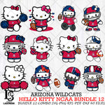 Arizona Wildcats NCAA Bundle 12 Svg Eps Dxf Png File, NCAA svg, Digital Download, Instant Download