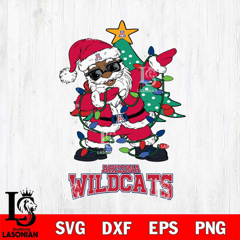 Arizona Wildcats Santa Claus Ugly Christmas Svg dxf eps png pdf file,NCAA svg,Digital Download,Cricut file