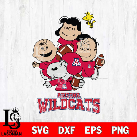 Arizona Wildcats Snoopy Sport 4 Svg Eps Dxf Png File, Digital Download