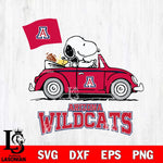 Arizona Wildcats Snoopy Sport 5 Svg Eps Dxf Png File, Digital Download