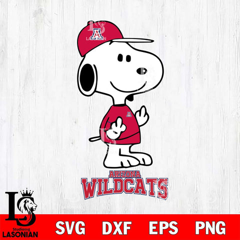 Arizona Wildcats Snoopy Sport 8 Svg Eps Dxf Png File, Digital Download