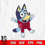 Arkansas Razorbacks Bluey 3 Svg Eps Dxf Png File, Digital Download, Instant Download