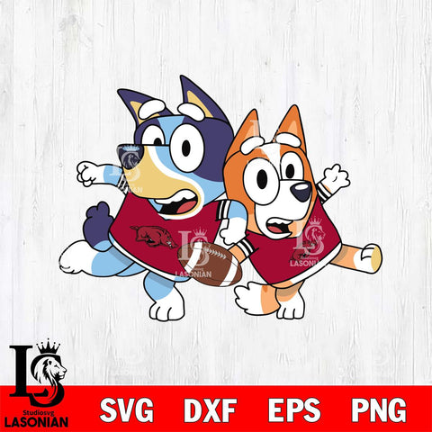 Arkansas Razorbacks Bluey Svg Eps Dxf Png File, Digital Download, Instant Download