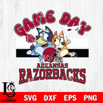 Arkansas Razorbacks Bluey & Bingo 9 Svg Eps Dxf Png File, NCAA svg, Digital Download, Instant Download