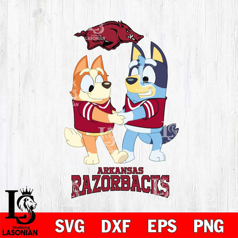 Arkansas Razorbacks Bluey Chilli Dance Svg Eps Dxf Png File, Digital Download, Instant Download