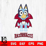 Arkansas Razorbacks Bluey Dracula Halloween Svg Eps Dxf Png File, Digital Download, Instant Download