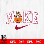 Arkansas Razorbacks Bluey Halloween Nike NCAA Svg Eps Dxf Png File, Digital Download, Instant Download