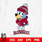 Arkansas Razorbacks Bluey Hoodie Sport Svg Eps Dxf Png File, Digital Download ,Instant Download, Cricut File