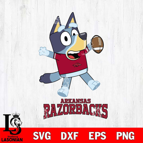 Arkansas Razorbacks Bluey Sport Football Svg Eps Dxf Png File,NCAA Svg Files,Bluey svg ,Digital Download ,Instant Download, Cricut File