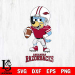 Arkansas Razorbacks Bluey rugby Svg Eps Dxf Png File, Digital Download ,Instant Download, Cricut File