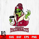 Arkansas Razorbacks Boujee Grinch Girls Christmas Cut Files Cricut, Svg Dxf Eps Png file, Digital download , Silhouette