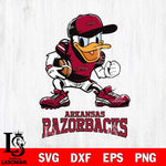 Arkansas Razorbacks Donal Duck Disney, Svg Eps Dxf Png File, Digital Download