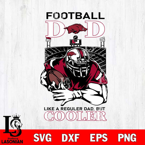 Arkansas Razorbacks Football Dad Cooler Svg Eps Dxf Png File, Digital Download, Instant Download