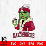 Arkansas Razorbacks Girls Grinch Bougie Svg Eps Dxf Png File, Digital Download, Instant Download