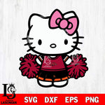 Arkansas Razorbacks Hello Kitty Cheerleader 2 Svg Eps Dxf Png File, Digital Download, Instant Download