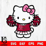 Arkansas Razorbacks Hello Kitty Cheerleader 3 Svg Eps Dxf Png File, Digital Download, Instant Download