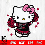 Arkansas Razorbacks Hello Kitty Cheerleader 4 Svg Eps Dxf Png File, Digital Download, Instant Download