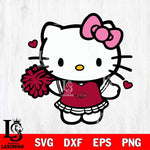 Arkansas Razorbacks Hello Kitty Cheerleader 6 Svg Eps Dxf Png File, Digital Download, Instant Download