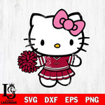 Arkansas Razorbacks Hello Kitty Cheerleader 8 Svg Eps Dxf Png File, Digital Download, Instant Download