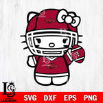 Arkansas Razorbacks Hello Kitty sport 6 Svg Eps Dxf Png File, NCAA svg, Digital Download, Instant Download