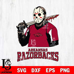 Arkansas Razorbacks Jason Voorhees 11 Svg Eps Dxf Png File, Digital Download