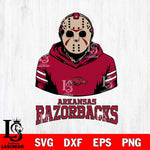 Arkansas Razorbacks Jason Voorhees 4 Svg Eps Dxf Png File, Digital Download