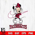 Arkansas Razorbacks Minnie Mouse Dancing NIKE, Svg Eps Dxf Png File, Digital Download