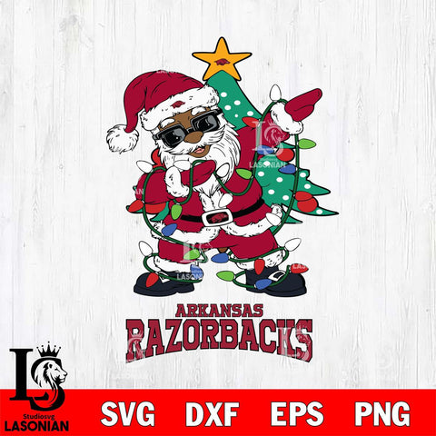 Arkansas Razorbacks Santa Claus Ugly Christmas Svg dxf eps png pdf file,NCAA svg,Digital Download,Cricut file